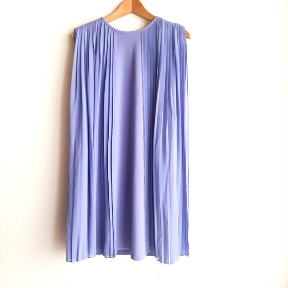 Marc Bouwer Lavender Pleated Detail Short Sheath Dress M - Picture 1 of 5